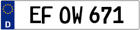 Trailer License Plate